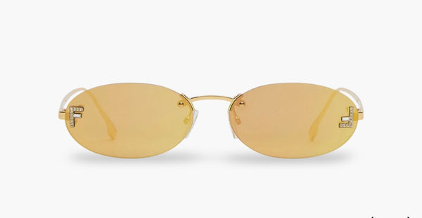 FENDI FIRST CRYSTAL GOLD.