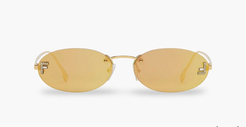 FENDI FIRST CRYSTAL GOLD.
