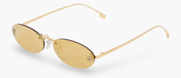 FENDI FIRST CRYSTAL GOLD.